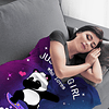 Manta de panda ultra suave de franela con diseño de panda, a