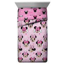 Jay franco Disney Minnie Mouse Hearts N Love Twin Comforter