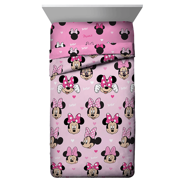 Jay franco Disney Minnie Mouse Hearts N Love Twin Comforter