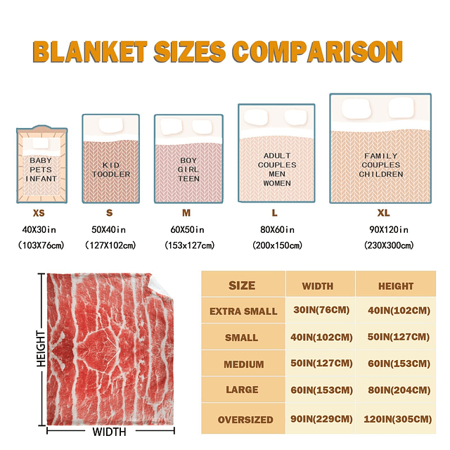 Manta de ternera, manta de comida 3D para niñas, niños, forr