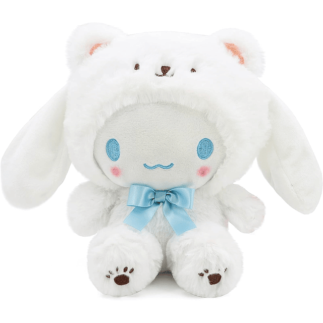 Kawaii Cartoon White Bear Cross-Dressing Series Plush, muñec