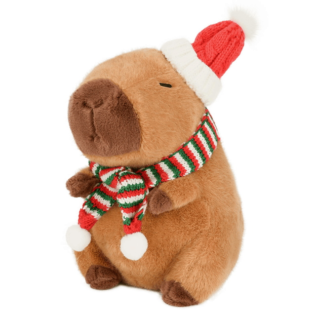 Merry Capybara Plush Kawaii Capybara Relleno Aniamls con moc