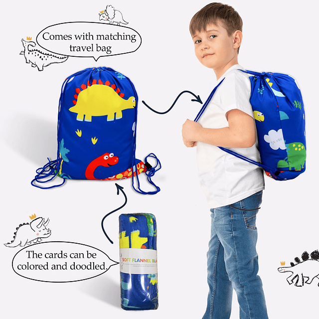 Manta de dinosaurio para niños, manta para niños, regalo úni