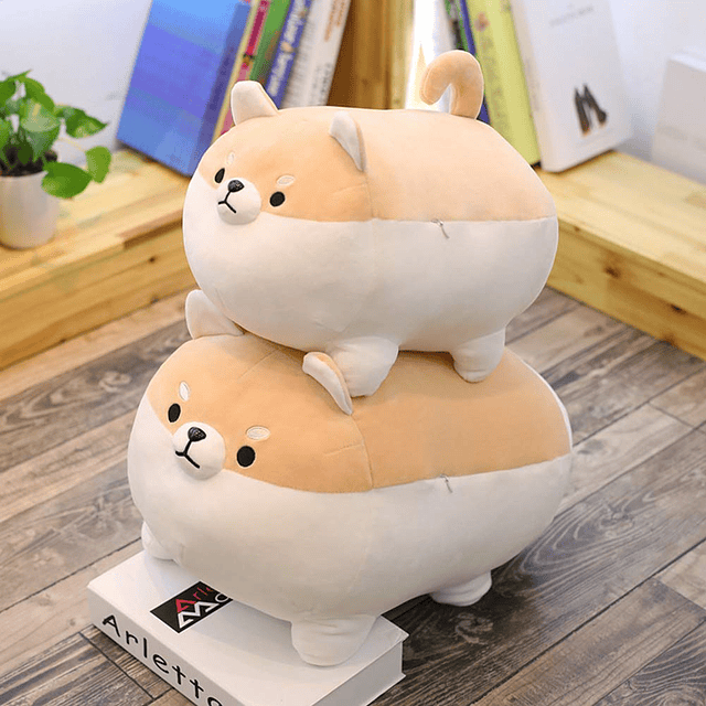 Shiba Inu - Almohada de peluche para perro, lindo Corgi, reg