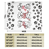 Manta dálmata para perro, cachorro, manta de forro polar, sú