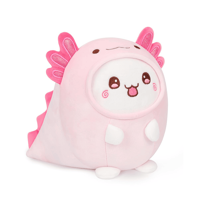 Linda almohada de peluche de gato Axolotl, peluche de gatito