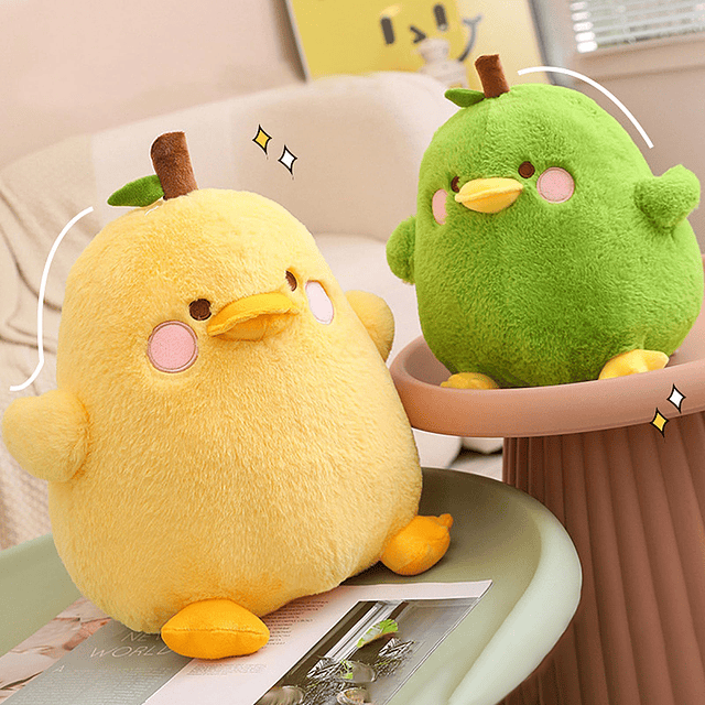 Lindo Fruta Pera Pato Felpa Almohada Pato Peluche Juguete pa