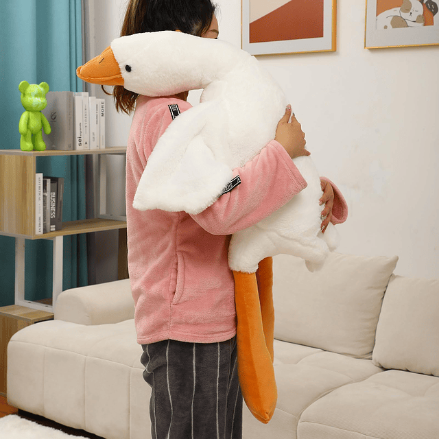 Animal de peluche de ganso de 36 pulgadas, peluche de pato d