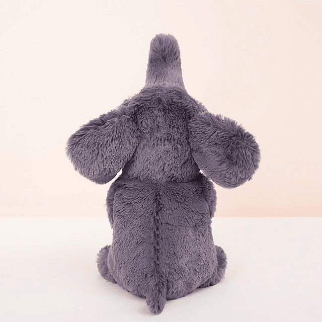 Elefante de peluche de 15,5 pulgadas, elefante gris, peluche