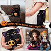 Regalos de felpa de gato negro de Halloween – Juguete de pel