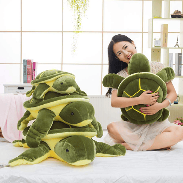 Almohada de peluche de tortuga marina, juguetes de peluche d