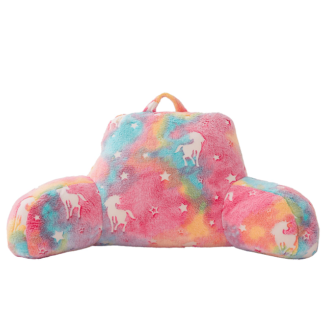 Unicorn Almohada de Lectura de Felpa Que Brilla en la Oscuri