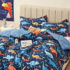 Juego de cama para niños con diseño de dinosaurio doble, 2 p