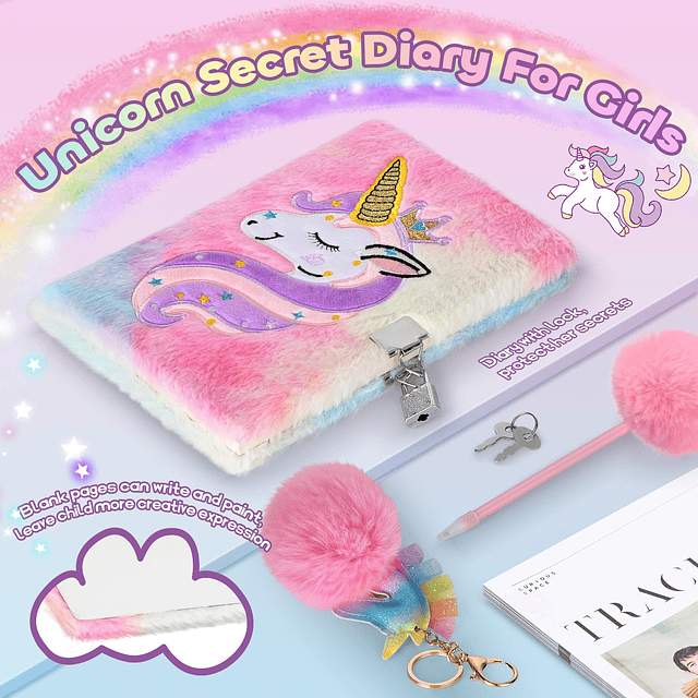 Juego de regalos de unicornios para niñas de 6, 7, 8, 9 y 10