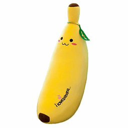 Banana Plush Pillow Relleno Banana Plushie Lindo Juguete de