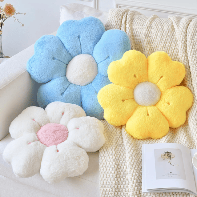 Almohada de flores, almohada en forma de flor, almohadas dec