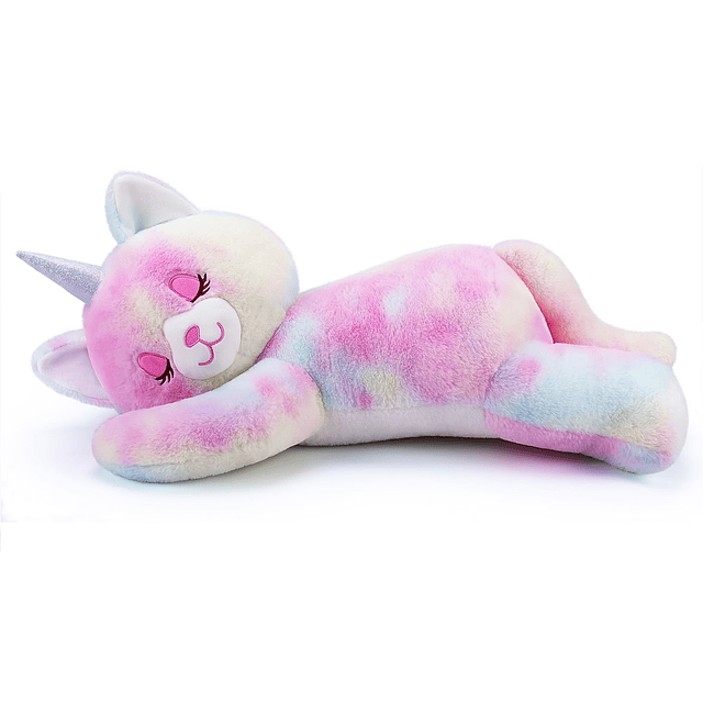 Peluche de gato unicornio grande de 24.0 in, peluche de gato