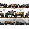 Monster Jam Tracks Juego de sábanas doble - Juego de 3 pieza