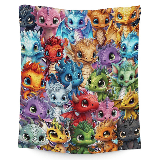 Dragon Blanket Gifts - Linda manta de 40 x 50 pulgadas para