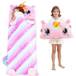 Saco de dormir para niños con almohada, tapete para la siest