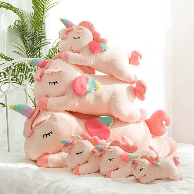 Unicornio Animales de Peluche, Suave Unicornio Felpa Abrazan