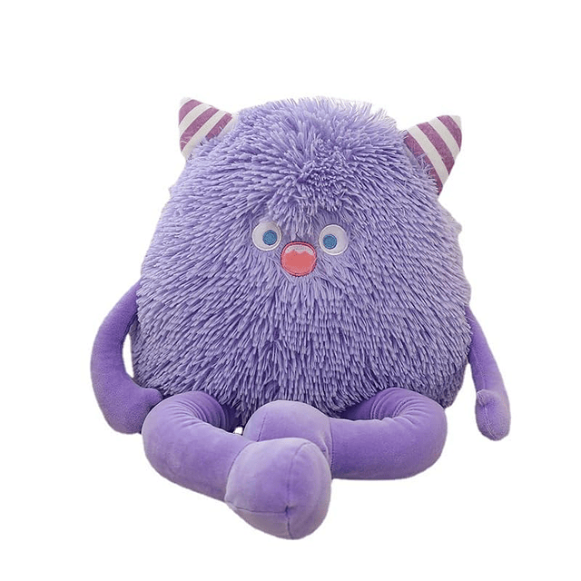 Lindo juguete de peluche de monstruo, almohada de peluche de