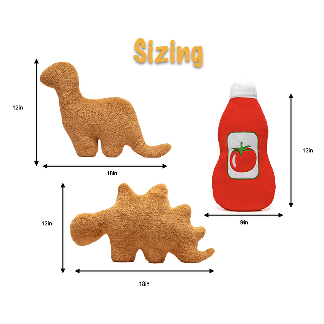 Paquete de peluche Dino Nugget: Acurrúcate en la suavidad co