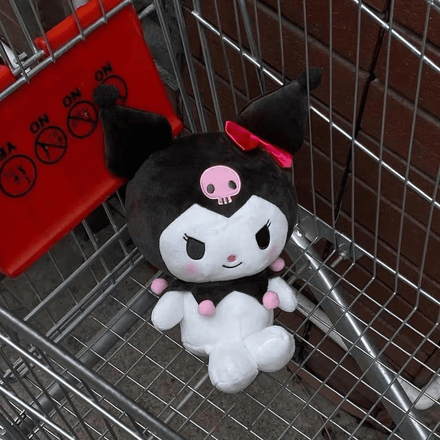 Muñeco de peluche Kawaii de 25 cm, motivo de calavera, muñec