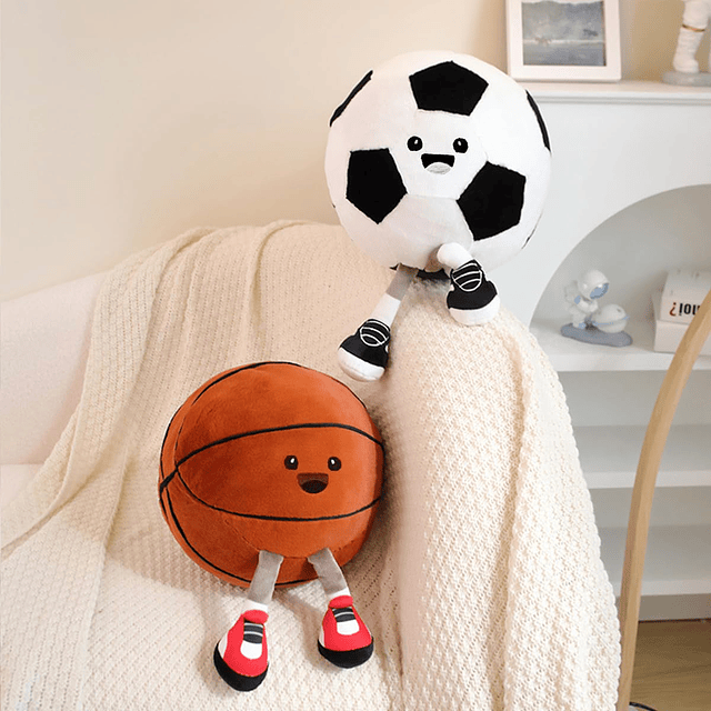 Balón de fútbol de peluche, lindos regalos de fútbol para ni