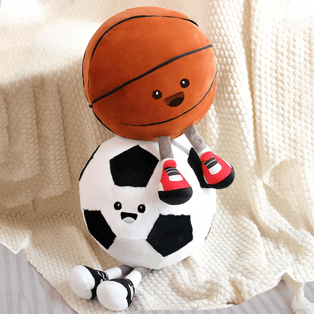 Balón de fútbol de peluche, lindos regalos de fútbol para ni