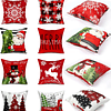 Fundas de almohada navideñas con estampado de doble cara, 18