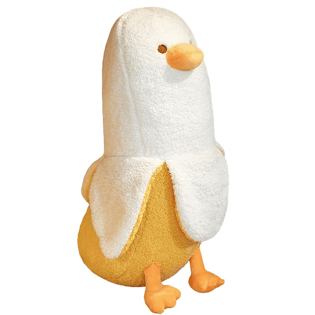 Juguete de peluche de pato plátano de 19.6 pulgadas, lindo a