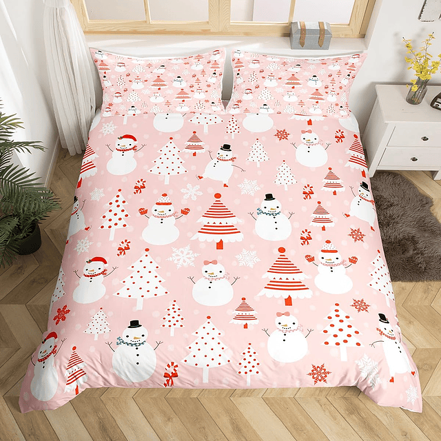 Juego de ropa de cama para niños de Navidad, diseño de muñec