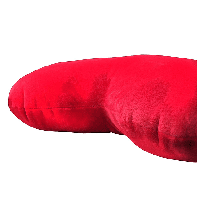 - Cojín de peluche con forma de corazón rojo, regalo para am