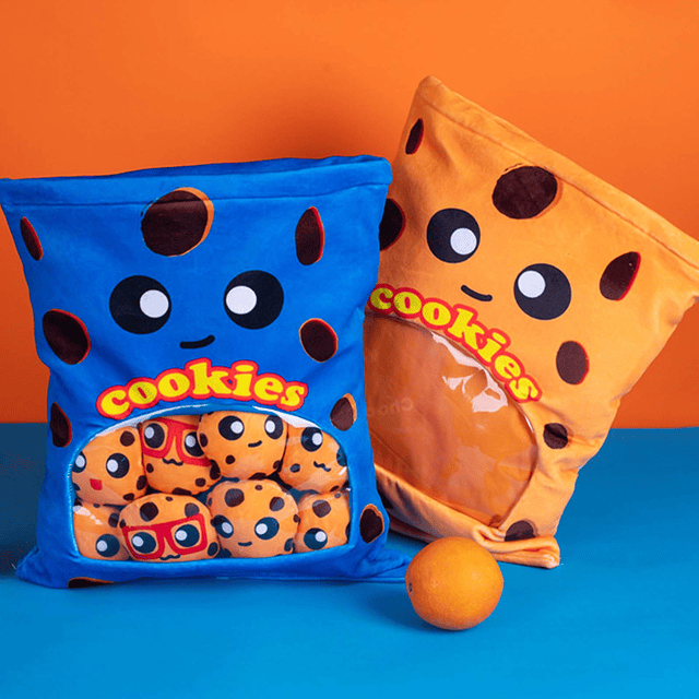 Plushies Muñeca una bolsa de juguete de galletas relleno sua