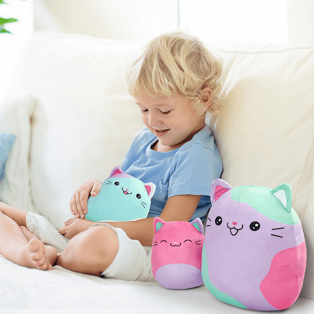 Juguete de peluche de gato , peluches de 12 y 7 pulgadas, ju