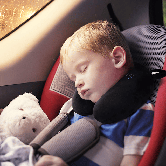 Almohada de viaje para niños pequeños, almohada suave para e