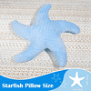 - Almohada decorativa con forma de estrella de mar para play