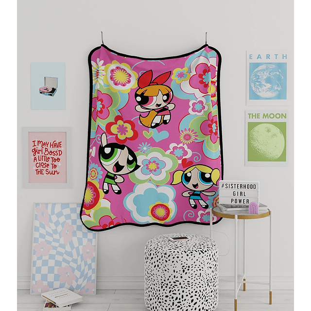 Power Puff Girls Ropa de cama súper suave Micro Raschel, 46