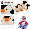 Almohada de abrazo de peluche de pingüino de peluche de 15,7