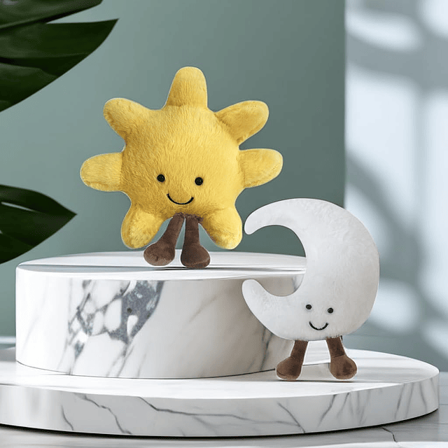 Juguete de peluche de luna nueva Sunshine para niños, almoha