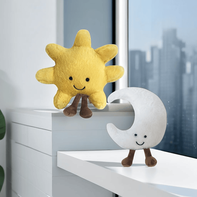 Juguete de peluche de luna nueva Sunshine para niños, almoha