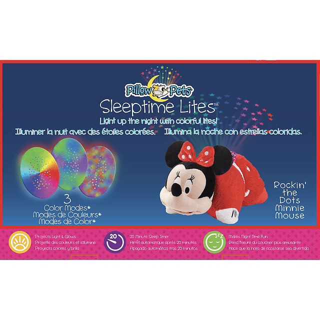 Disney Rockin the Dots Minnie Mouse Sleeptime Lites - Luz no