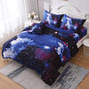 Juego de edredón doble Galaxy de 6 piezas, cama en una bolsa