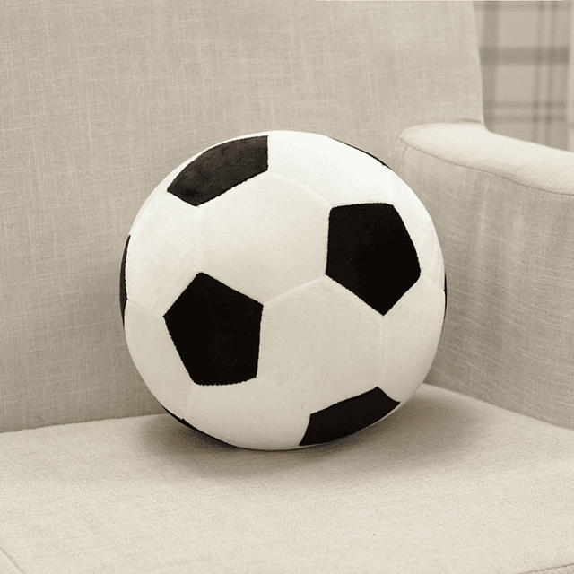 Balón de fútbol de peluche, 11.8 pulgadas, juguete de peluch