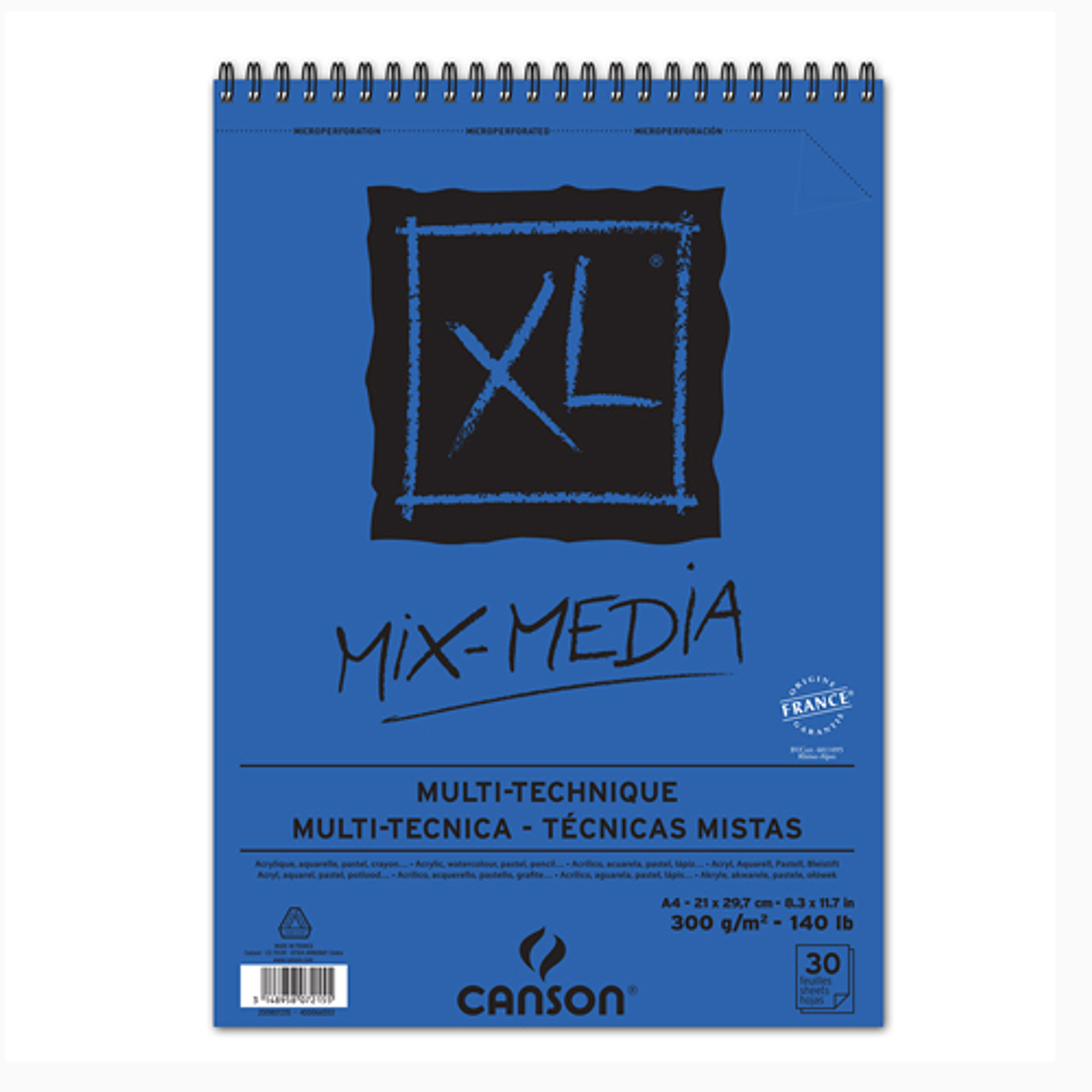 Croquera Técnicas Mixtas Cason XL Mix Media A4 300gr. 1