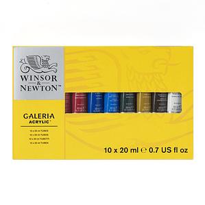 Acrílicos Winsor & Newton Galeria 10 X 20ml