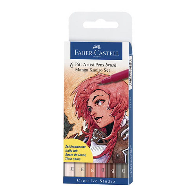 Marcadores Faber Castell Pit Artist Pens Brush Manga Kaoiro 1