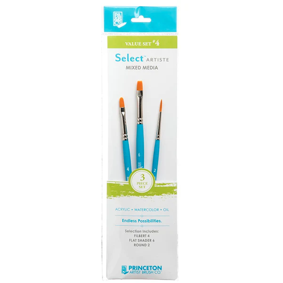 Set Pinceles Select Artiste Mixed Media Princeton #4 1