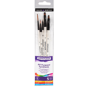 Pinceles Sintéticos Detalles Set 5 Daler Rowney